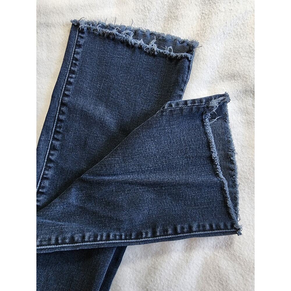 Mother The Insider Crop Step Fray Jeans Night In Venice Dark Wash 25 - Picture 7 of 11
